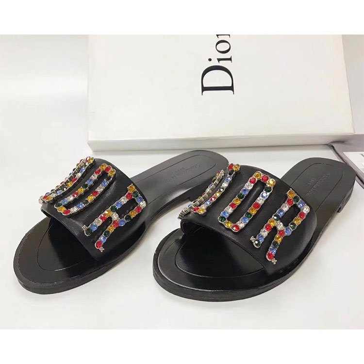 2018 Dior women Slippers in Calfskin leather