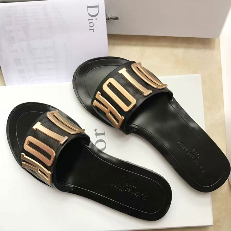 2018 Dior women Slippers in Calfskin leather