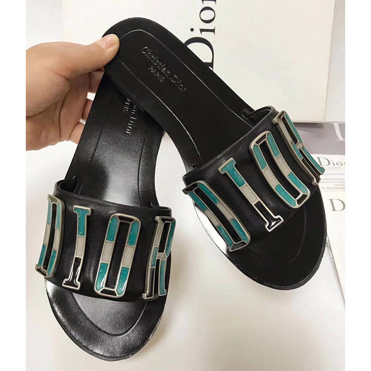 2018 Dior women Slippers in Calfskin leather