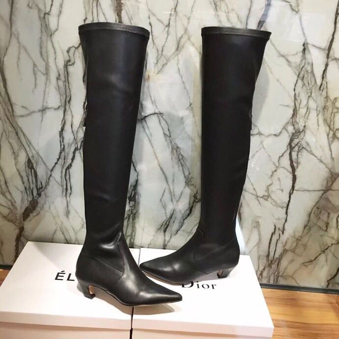 2018 Dior women boots in Calfskin heel 5cm