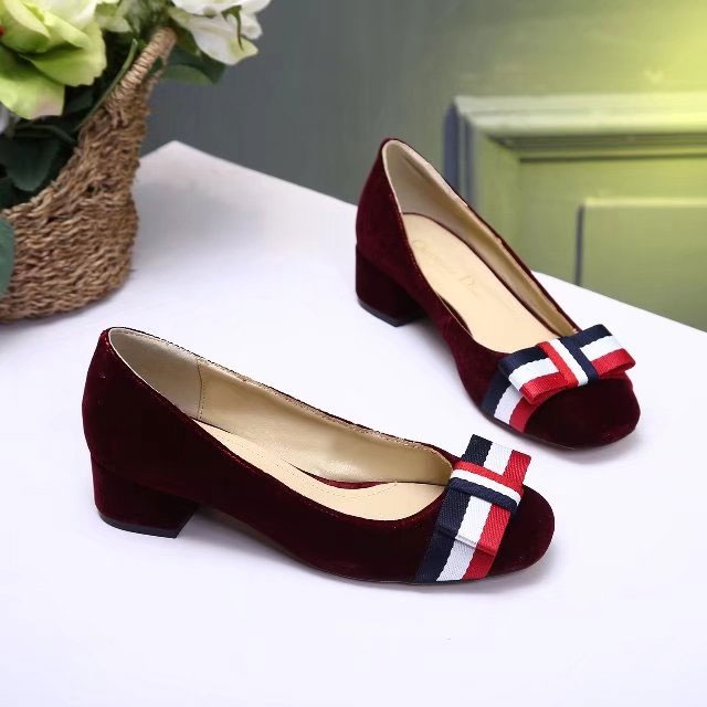 2018 Dior women shoes Heel 3.5cm