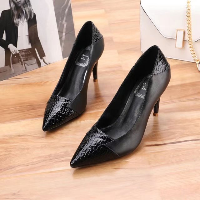 2018 Dior women shoes in Patent leather Heel 7cm