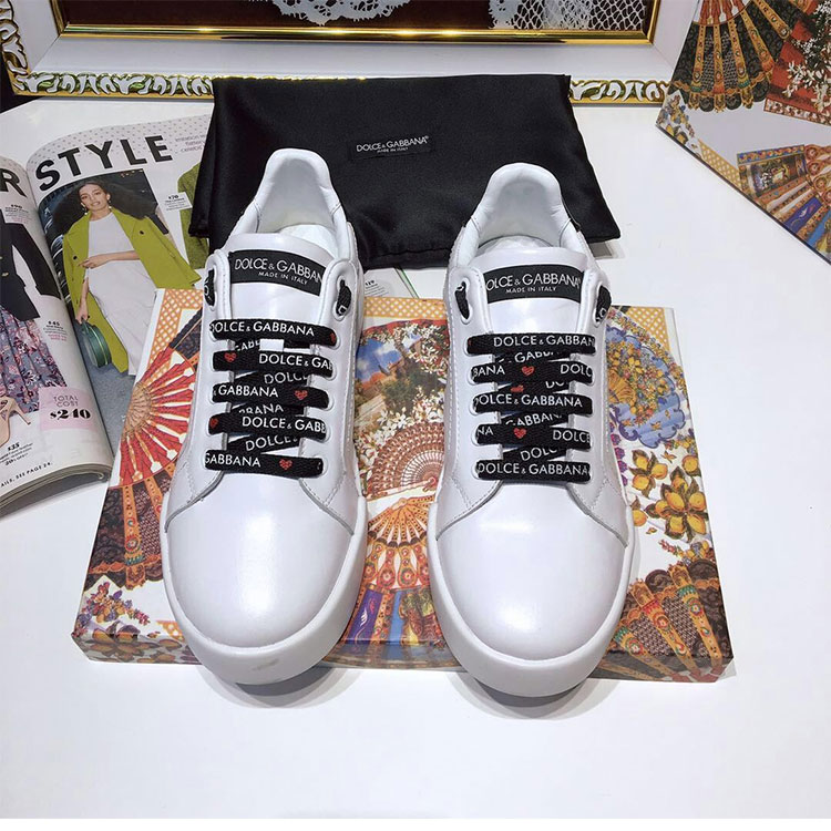 2018 Dolce&Gabbana(D&G) women Sneaker in Calfskin inner sheepskin