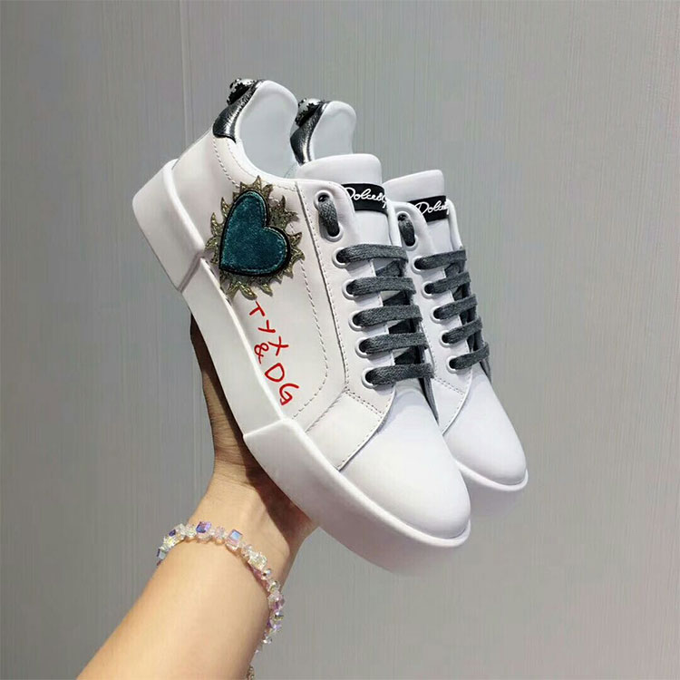 2018 Dolce&Gabbana(D&G) women Sneaker in Calfskin inner sheepskin