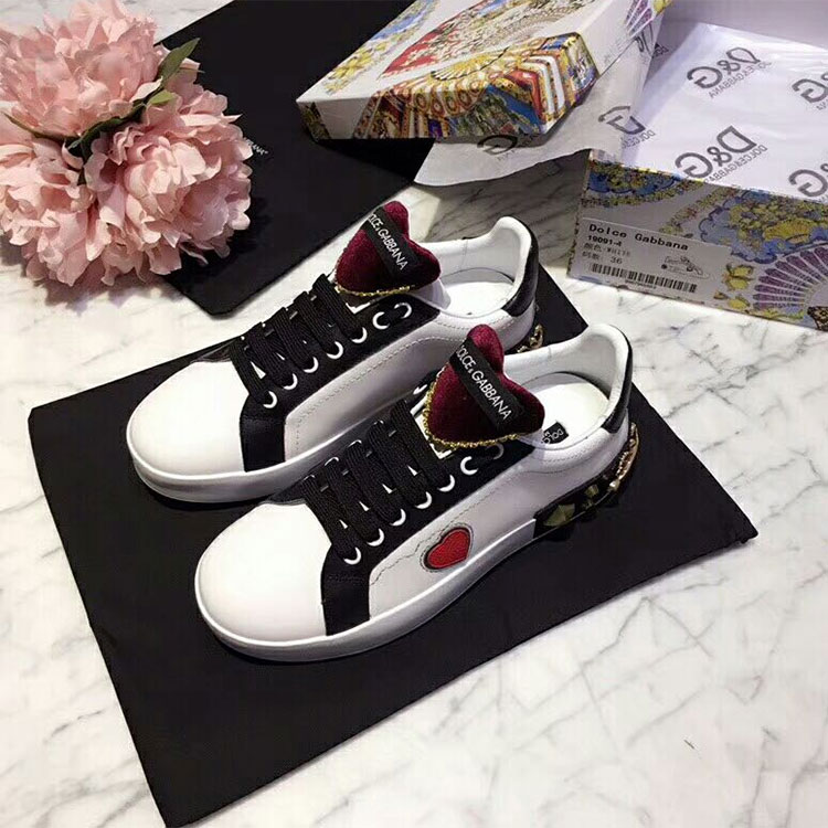 2018 Dolce&Gabbana(D&G) women Sneaker in Calfskin inner sheepskin