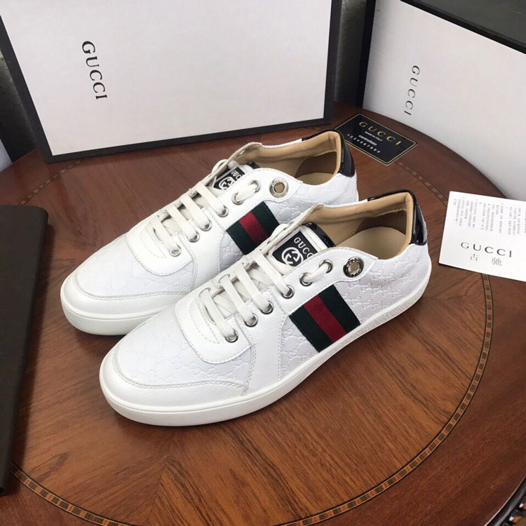 2018 Gucci men Sneakers in Calfskin leather