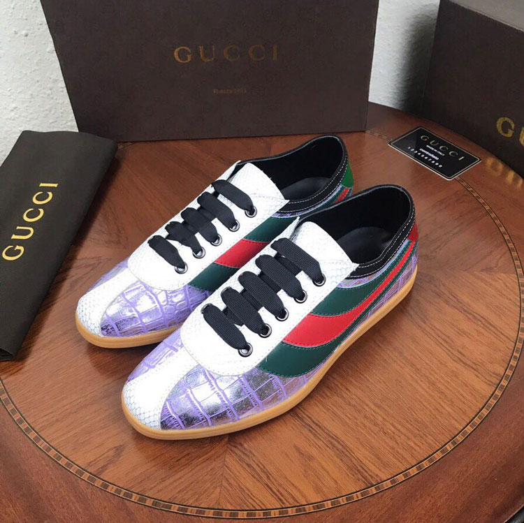 2018 Gucci men Sneakers in Calfskin leather