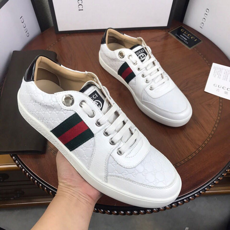 2018 Gucci men Sneakers in Calfskin leather