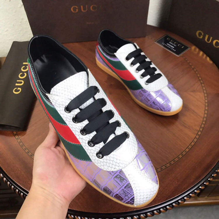 2018 Gucci men Sneakers in Calfskin leather