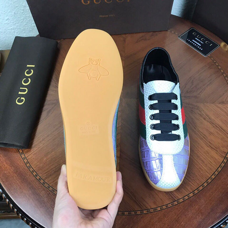 2018 Gucci men Sneakers in Calfskin leather