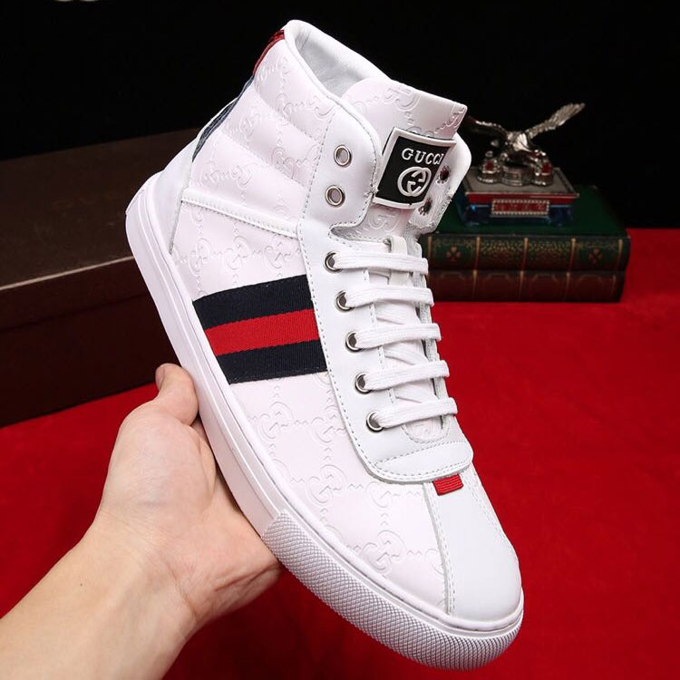 2018 Gucci men Sneakers in Calfskin leather inside Lambskin leather