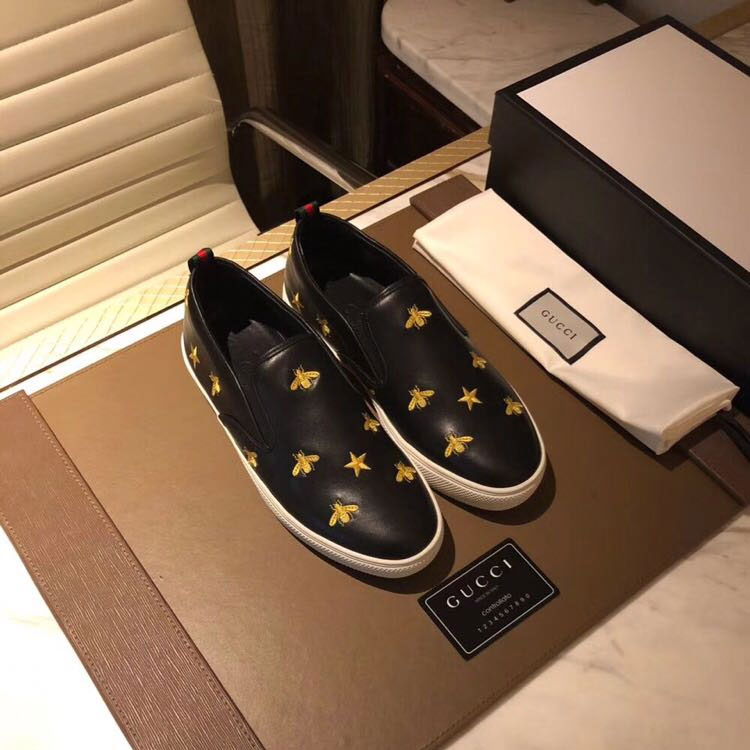 2018 Gucci men Sneakers in Calfskin leather inside Lambskin leather