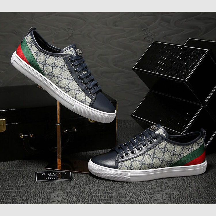 2018 Gucci men Sneakers inside Lambskin leather