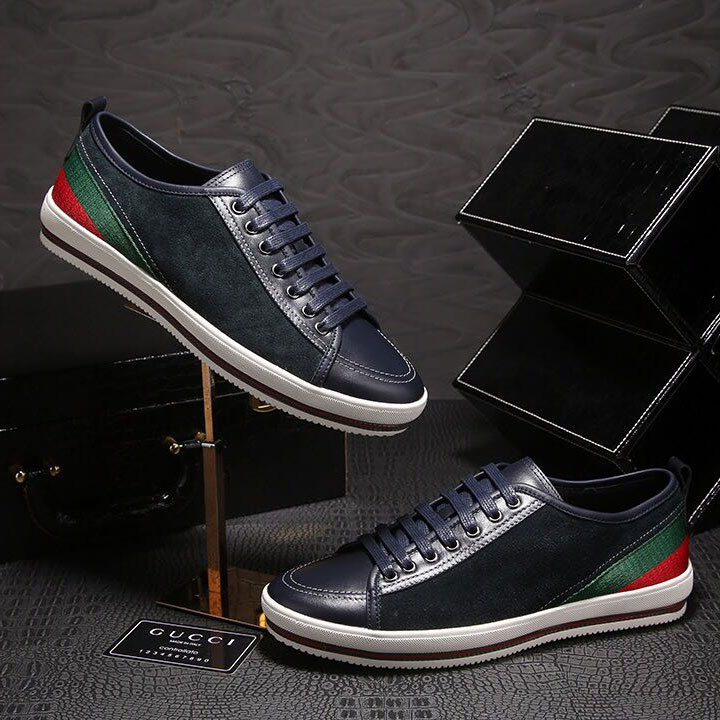 2018 Gucci men Sneakers inside Lambskin leather