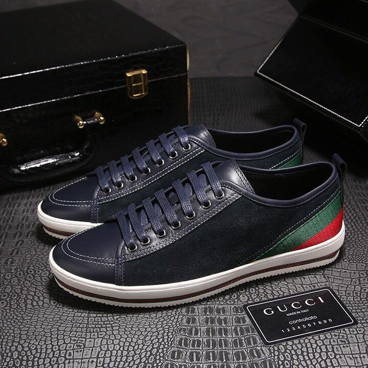 2018 Gucci men Sneakers inside Lambskin leather