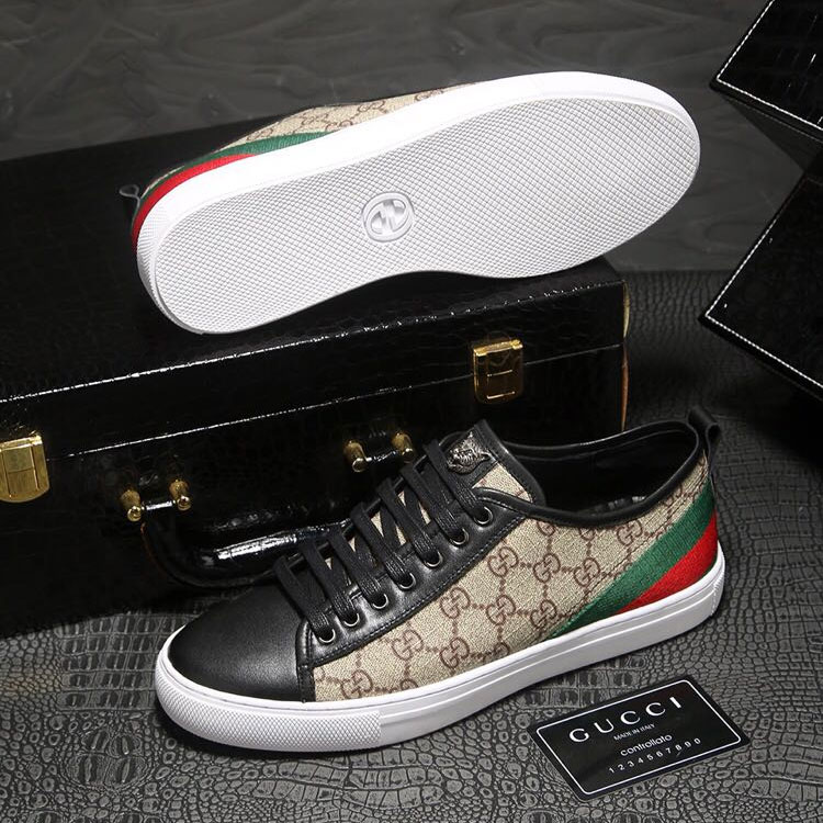 2018 Gucci men Sneakers inside Lambskin leather