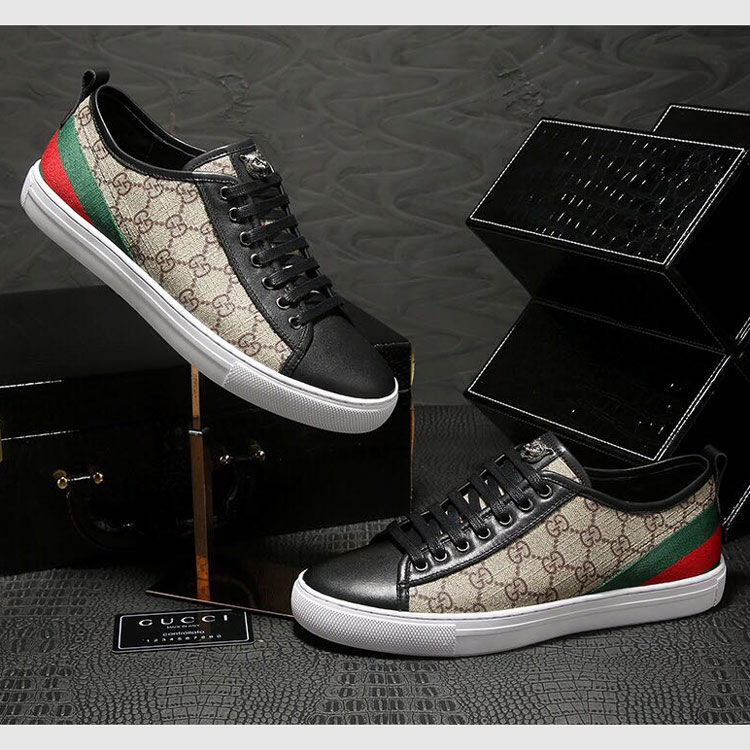 2018 Gucci men Sneakers inside Lambskin leather