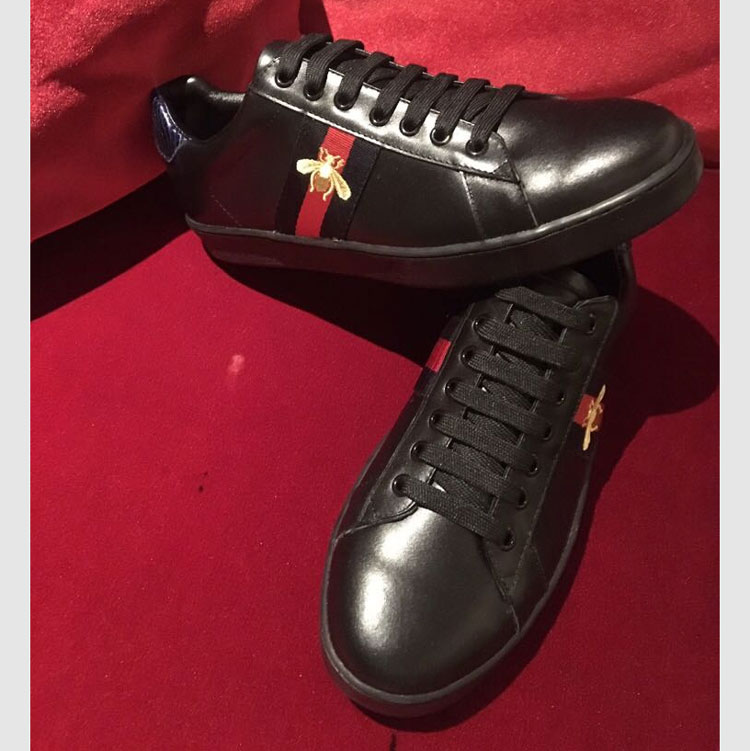 2018 Gucci men Sneakers shoes in Calfskin leather inside Lambskin leather