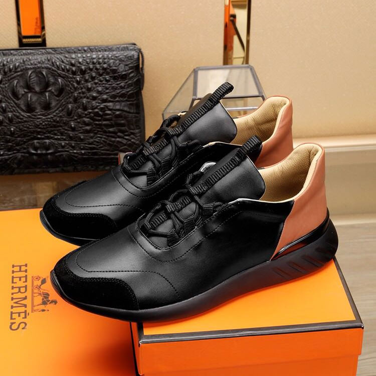 2018 Hermes men Sneakers in Calfskin leather inside Lambskin leather