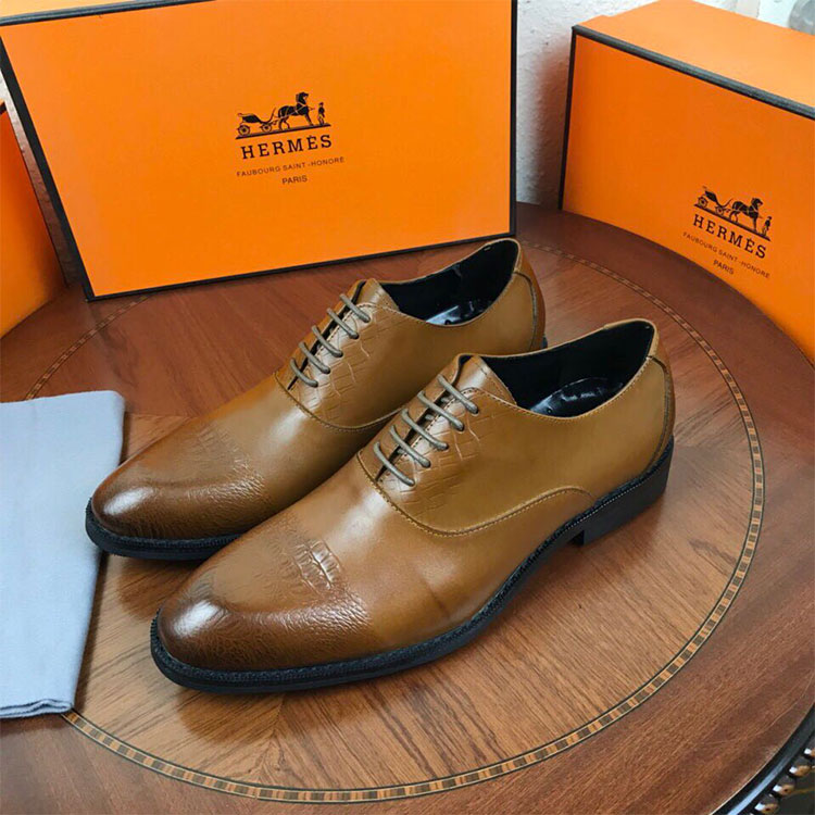 2018 Hermes men shoes in Calfskin leather inside Lambskin leather