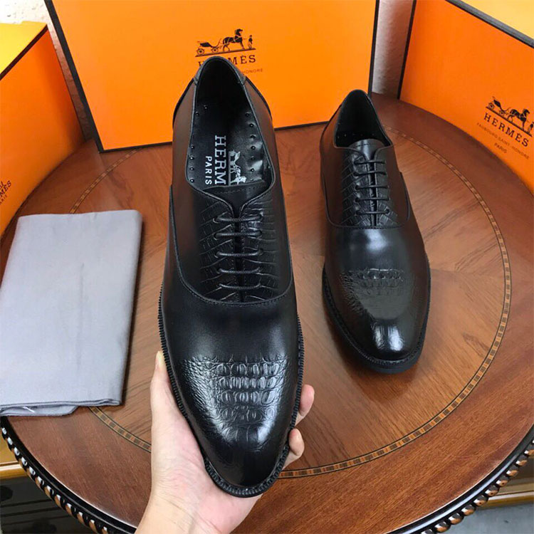 2018 Hermes men shoes in Calfskin leather inside Lambskin leather