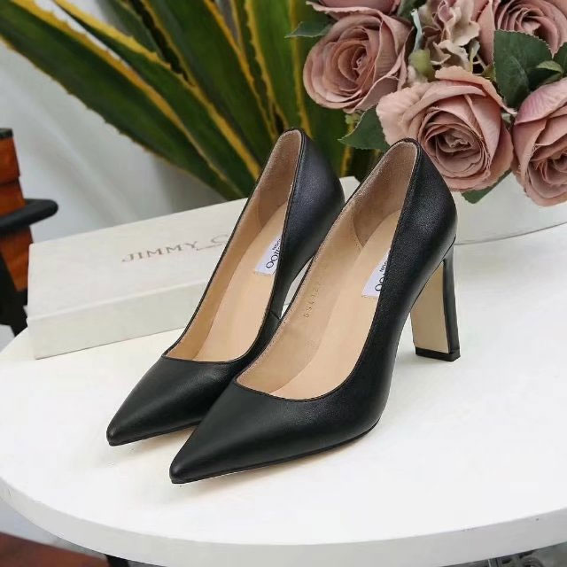 2018 Jimmy Choo women shoes in Calfskin leather Heel 8.5cm