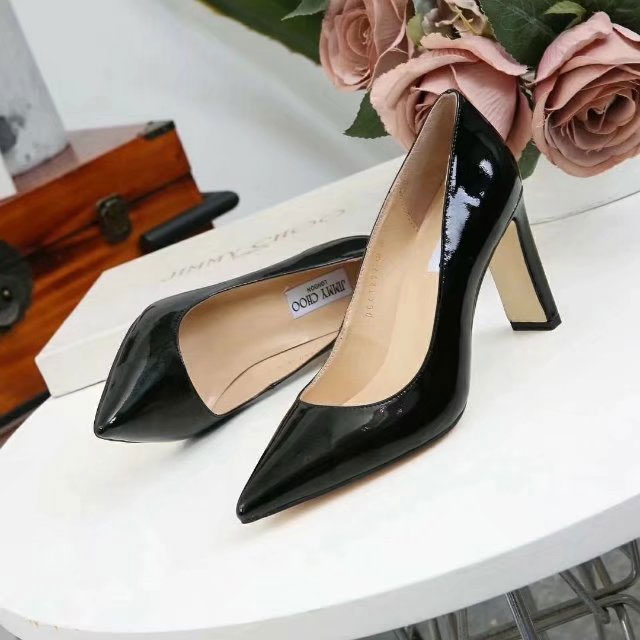 2018 Jimmy Choo women shoes in Patent leather Heel 8.5cm