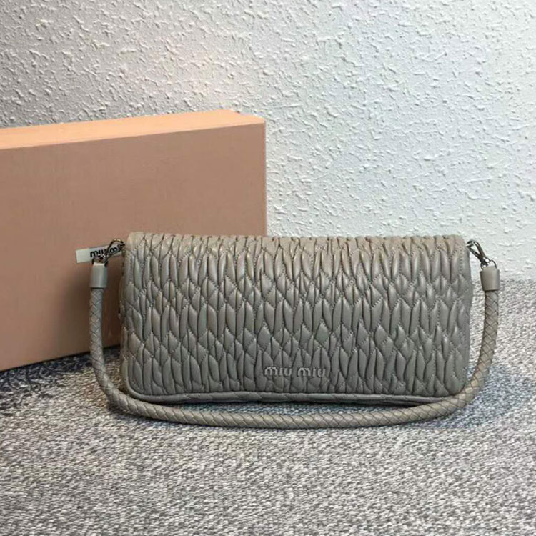 2018 LEATHER MIU MIU ICONIC CRYSTAL BAG