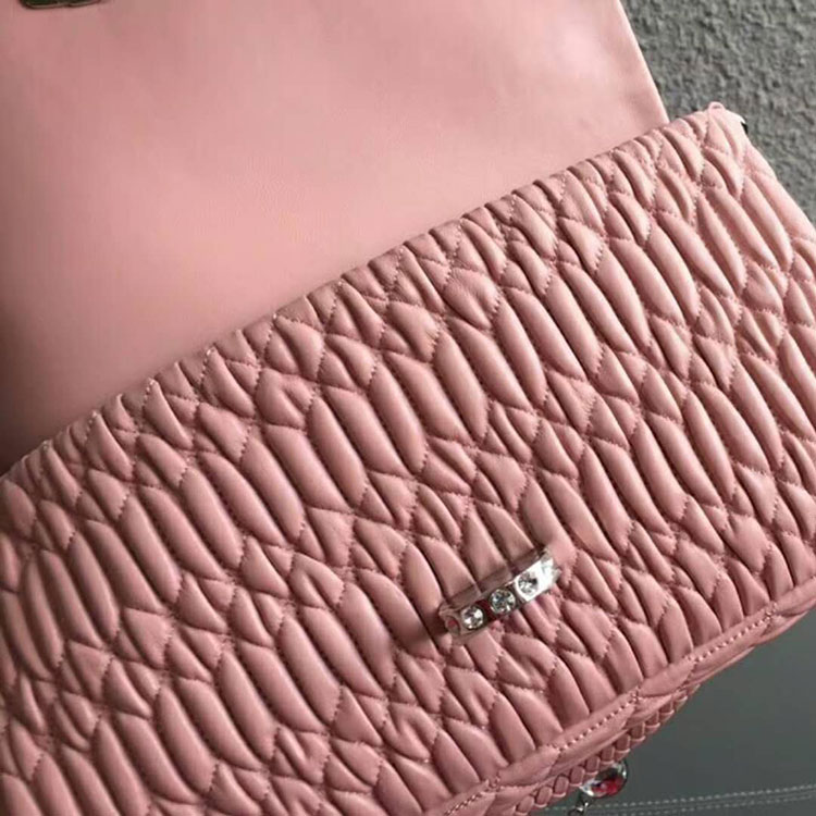 2018 LEATHER MIU MIU ICONIC CRYSTAL BAG