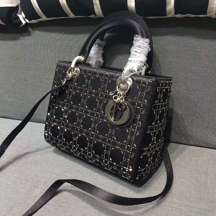 2018 Lady Dior Bag D1655 in Silk