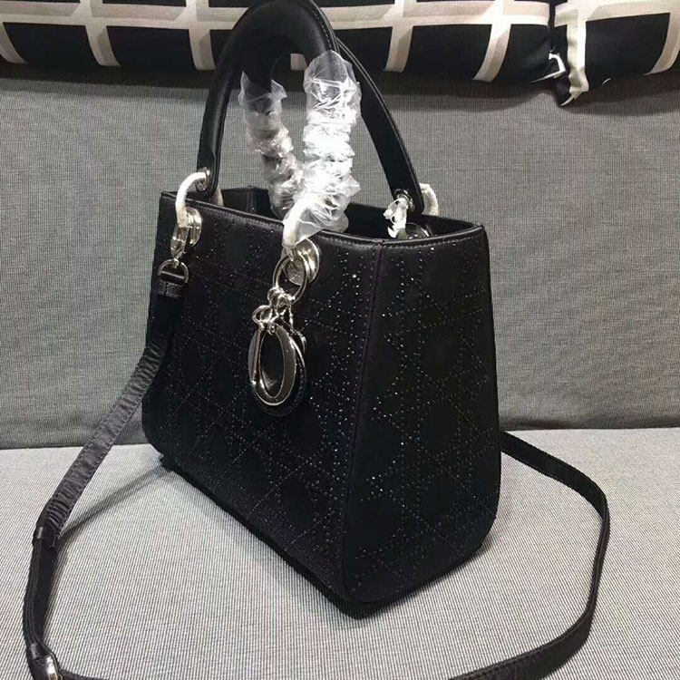 2018 Lady Dior Bag D1655 in Silk