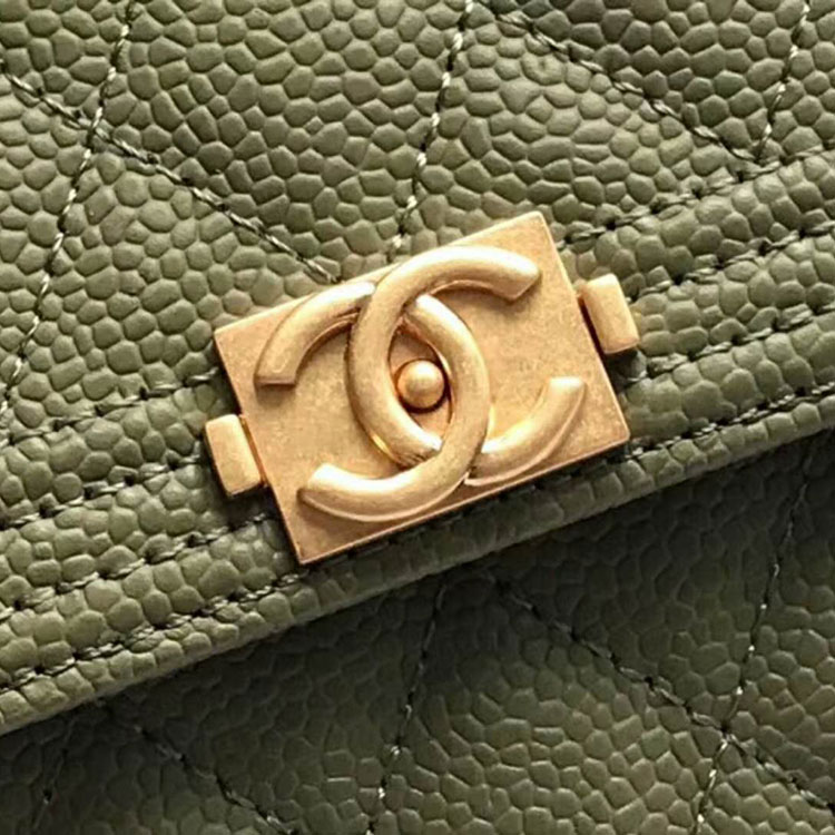 2018 Le Boy Chanel Matelasse Tri-Fold Wallet