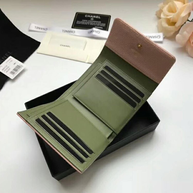 2018 Le Boy Chanel Matelasse Tri-Fold Wallet