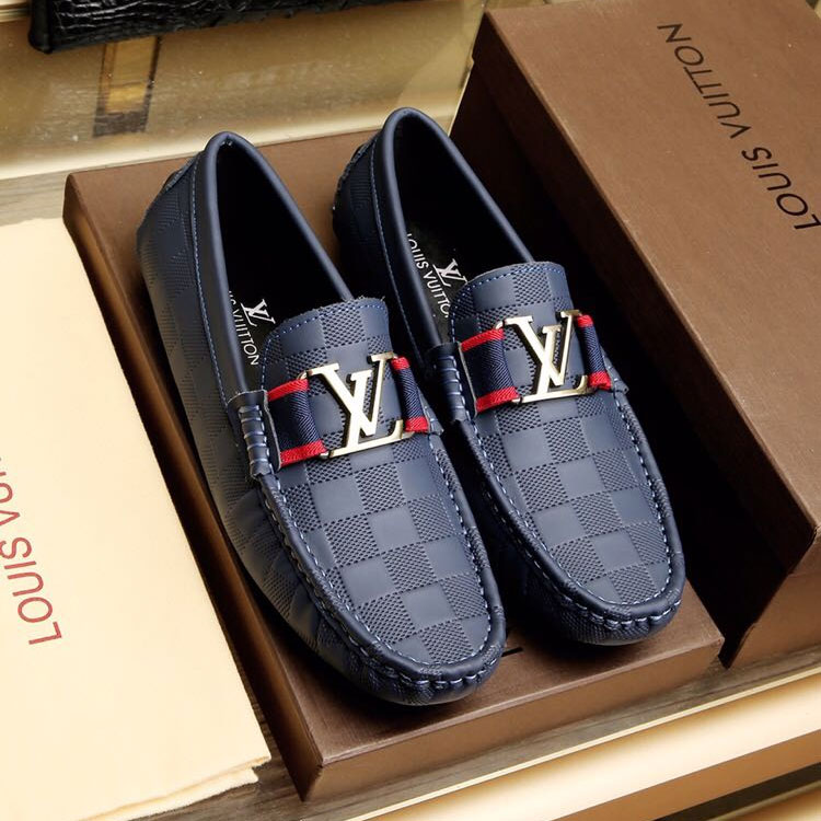 2018 Louis Vuitton men shoes in Calfskin leather inside Lambskin leather