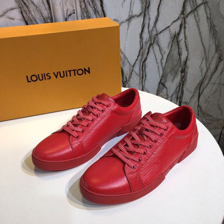 2018 Louis Vuitton men shoes in Calfskin leather inside Lambskin leather