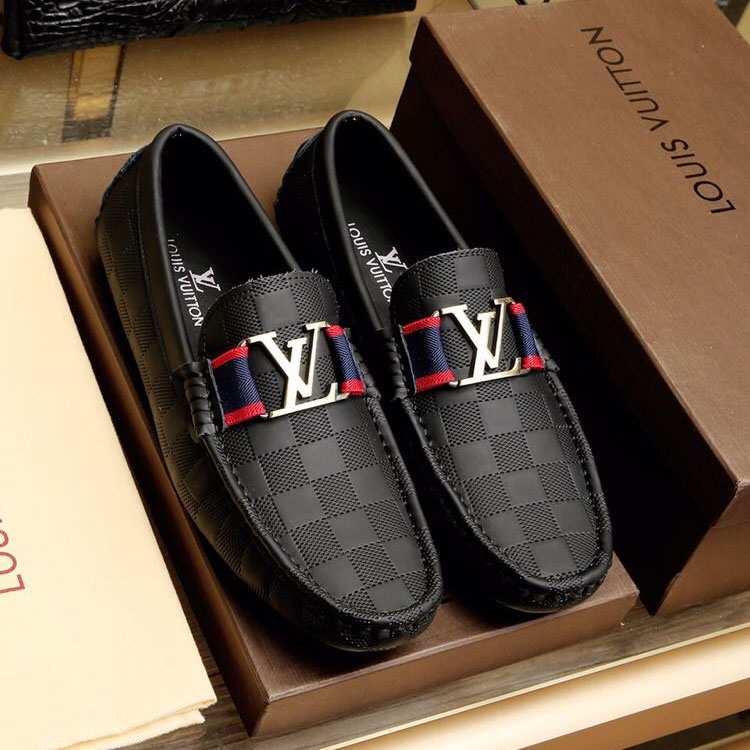 2018 Louis Vuitton men shoes in Calfskin leather inside Lambskin leather