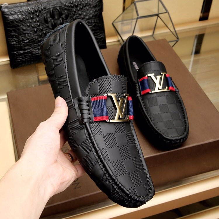 2018 Louis Vuitton men shoes in Calfskin leather inside Lambskin leather