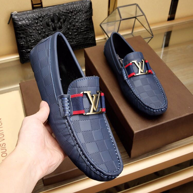 2018 Louis Vuitton men shoes in Calfskin leather inside Lambskin leather