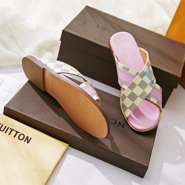 2018 Louis vitton women Flat Slippers