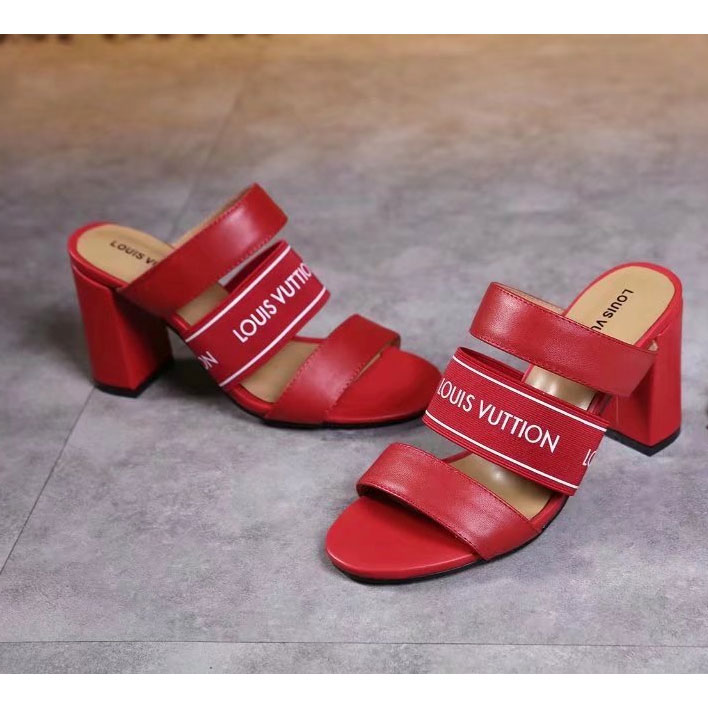 2018 Louis vitton women Sandal in Calfskin Heel 7.8cm