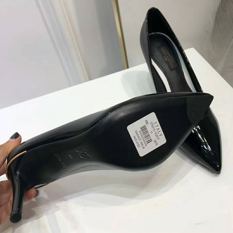 2018 Louis vitton women shoes in Patent leather Heel 8cm