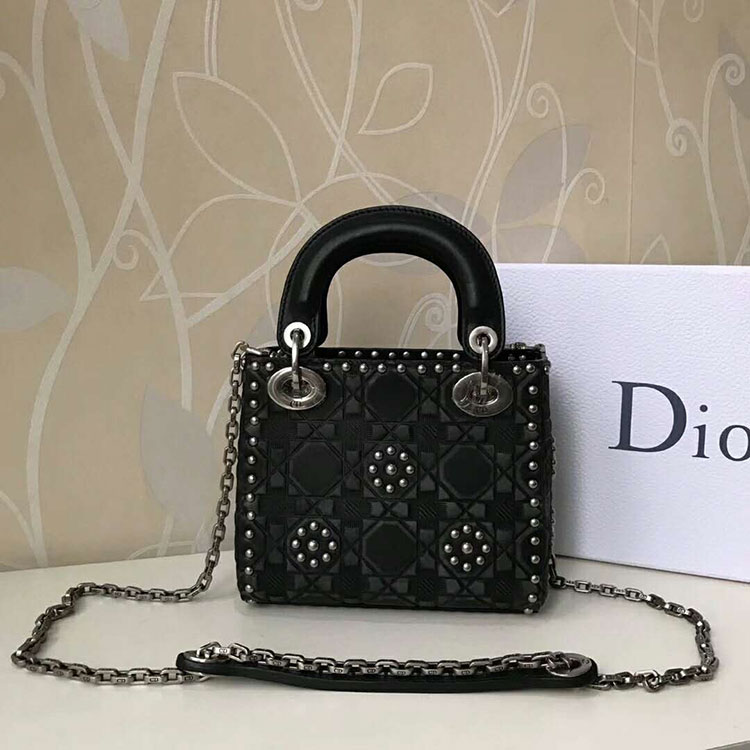 2018 MINI LADY DIOR BAG with rivet