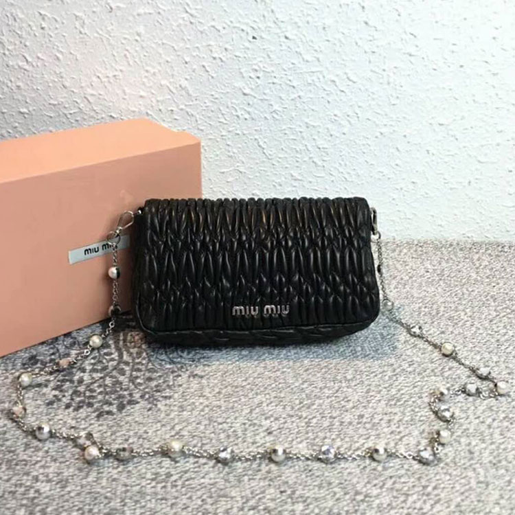 2018 MIU MIU CRYSTAL LEATHER BAG