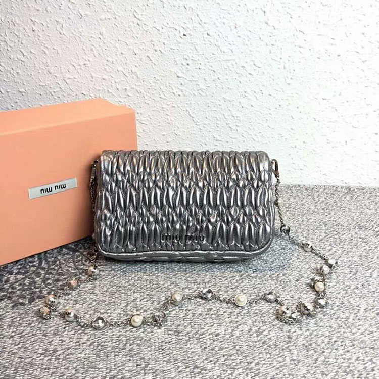 2018 MIU MIU CRYSTAL LEATHER BAG