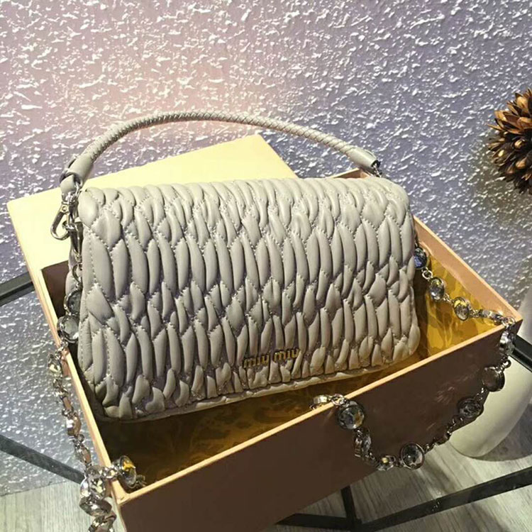 2018 MIU MIU CRYSTAL LEATHER BAG