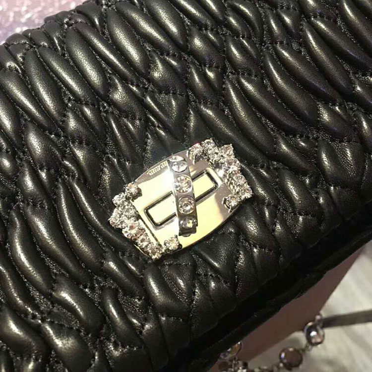 2018 MIU MIU CRYSTAL LEATHER BAG