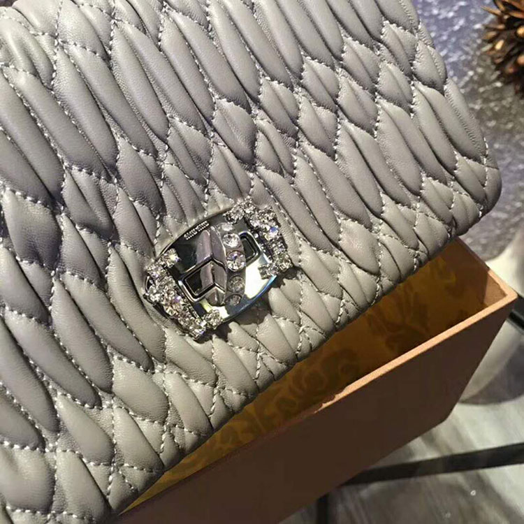 2018 MIU MIU CRYSTAL LEATHER BAG