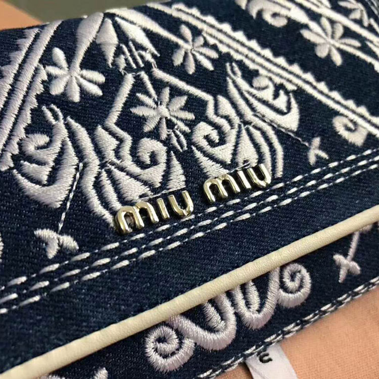 2018 Miu Miu DENIM WALLET