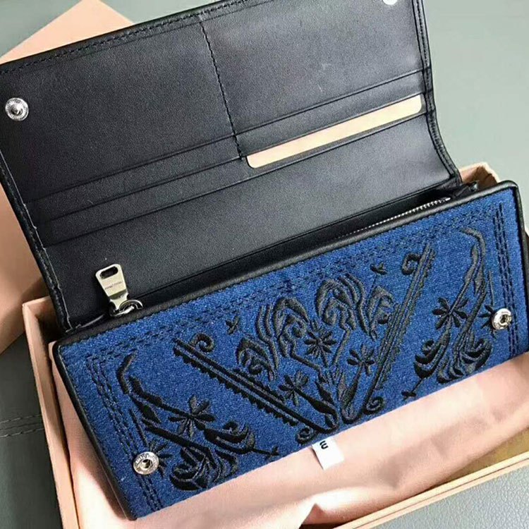 2018 Miu Miu DENIM WALLET