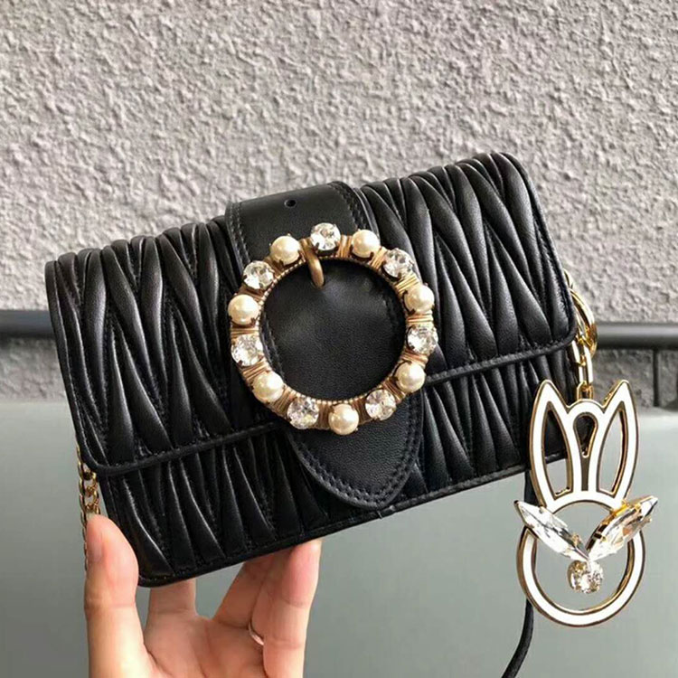 2018 Miu Miu LADY MATELASSE LEATHER BELT BAG